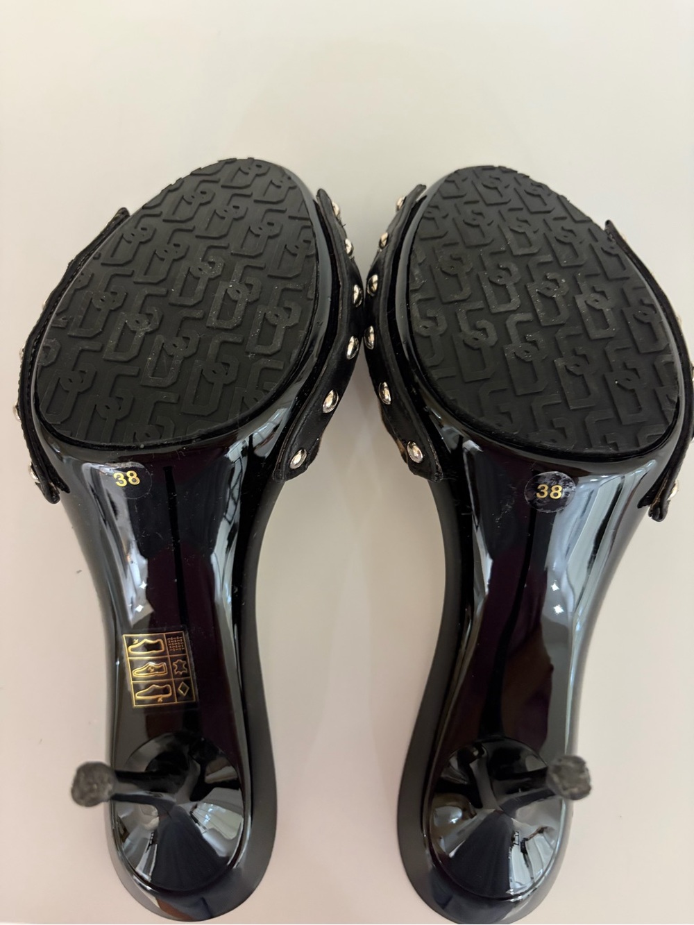 Dolce & Gabbana Leopard Knot Slide Sandals - Gold & Brown - Picture 3 of 4